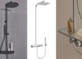 Les différentes versions de la colonne de douche Ceratherm S200 d'Ideal Standard.